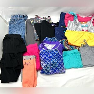 Girls Clothes Size 10 Kids 13 pc. Lot Dresses Leggings Jeans Swimsuit Tops
